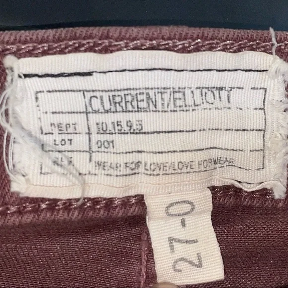 Current/Elliott Dusty Rose Mauve Denim Skinny Jeans Cute Luxury NWOT Summer - Picture 7 of 14